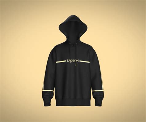 ArtStation - Men's Hoodie-Black And Gold | Resources