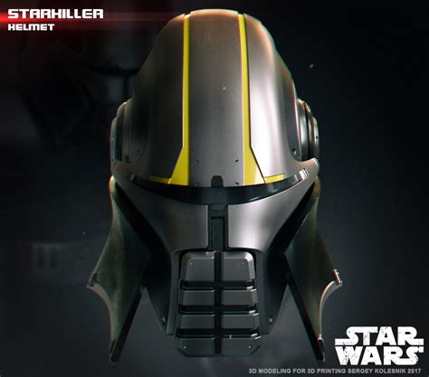 Starkiller helmet 3d print model on Behance