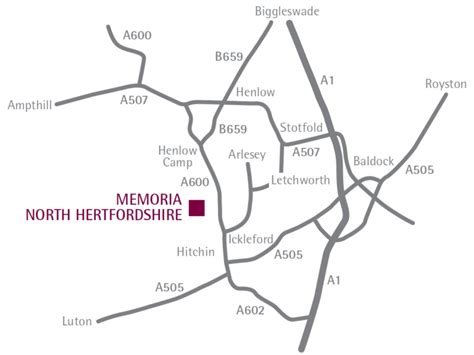 Find Us – North Hertfordshire Memorial Park and Crematorium