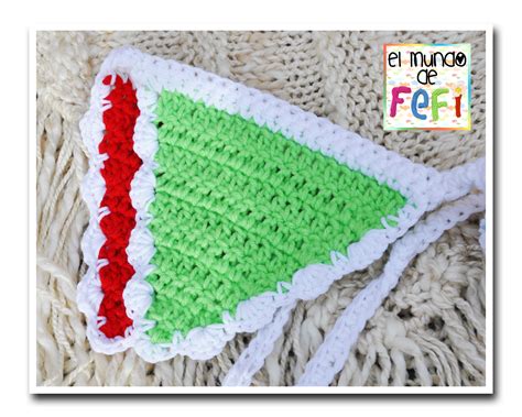 El mundo de Fefi: Banderines tejidos al crochet