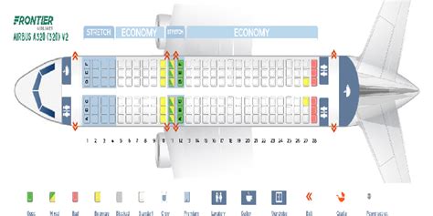 Frontier Airlines Seating Chart Airbus A320 | Cabinets Matttroy