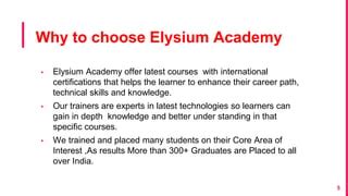 Elysium Academy Private Limited | PPT | Free Download