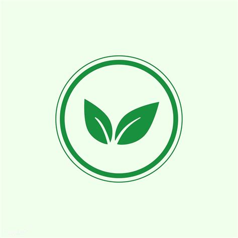 Green vegan logo vector in a circle | free image by rawpixel.com / NingZk V. | Vegan symbol ...