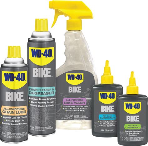 WD-40 BIKE: All-Conditions Lube, Dry Lube, Wet Lube, Bike Wash, Chain Degreaser - BSA Soar