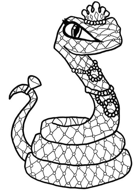 Free & Easy To Print Snake Coloring Pages - Tulamama