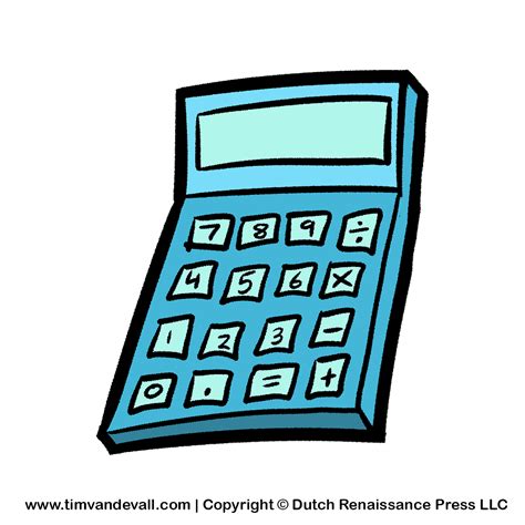 calculator-clipart - Tim's Printables