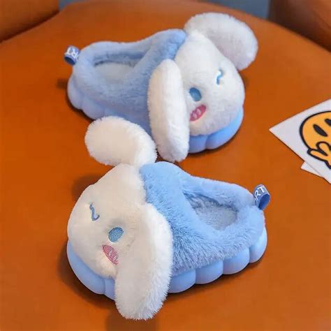 hello kitty Sanrio Anime Melody Cinnamoroll girl slippers Winter all ...