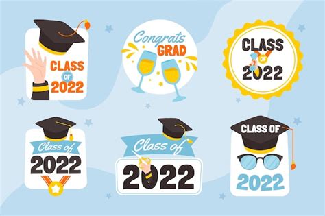 Free Vector | Flat class of 2022 yearbook template