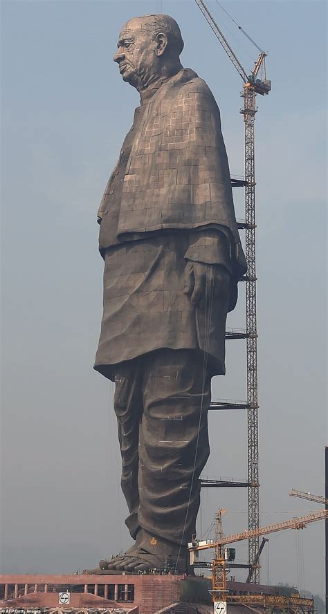 India prepares to unveil the tallest statue in the world - twice the size of the Statue of ...