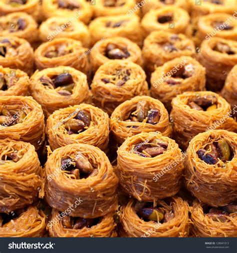 Traditional Middle Eastern Dessert Baklava Pistachio Stock Photo 128041013 | Shutterstock