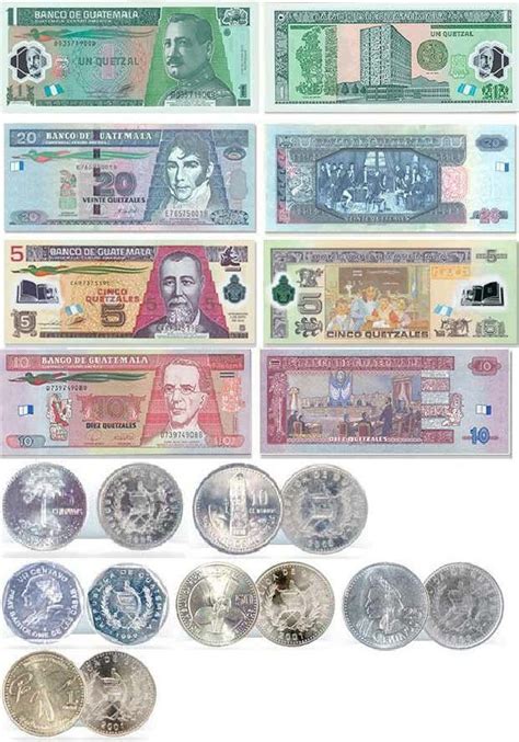 Monedas y Billetes de Guatemala Tamaño Carta