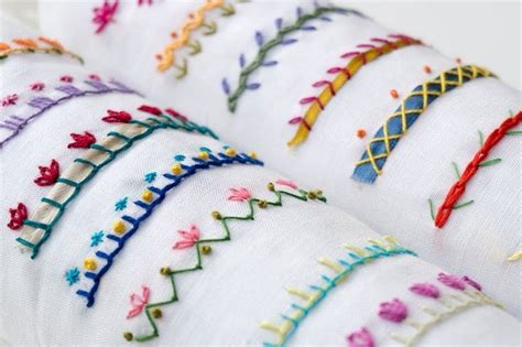 Types of Embroidery Stitches and Their Uses - Textile Engineering