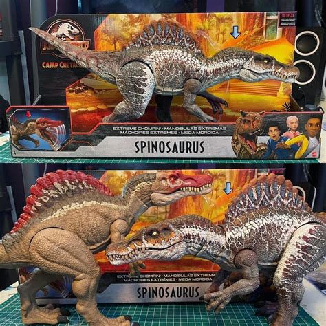 Bret Buckley on Instagram: “My custom battle damage spinosaurus next to the new camp Cretaceous ...