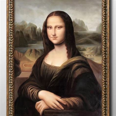 Mona Lisa Replica Painting - Etsy