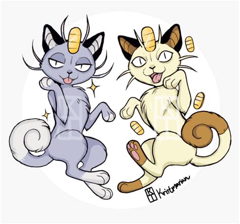 Meowth Sticker Designs I Made For Upcoming Tracon Artist - Cartoon, HD Png Download - kindpng