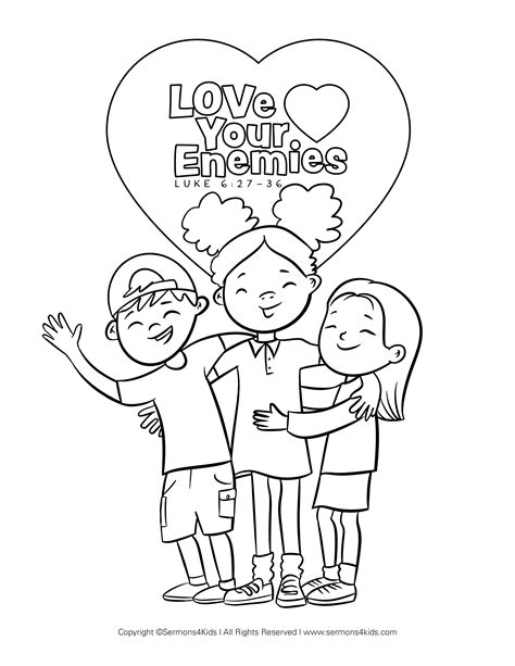 Golden Rule | Children's Bible Coloring Page from Sermons4Kids.com | S...