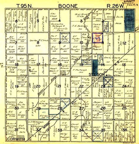 1896/1930 Boone Twp Map