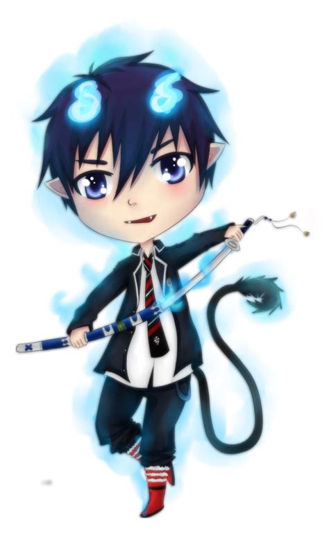 chibi rin okumura by guardianmo on DeviantArt