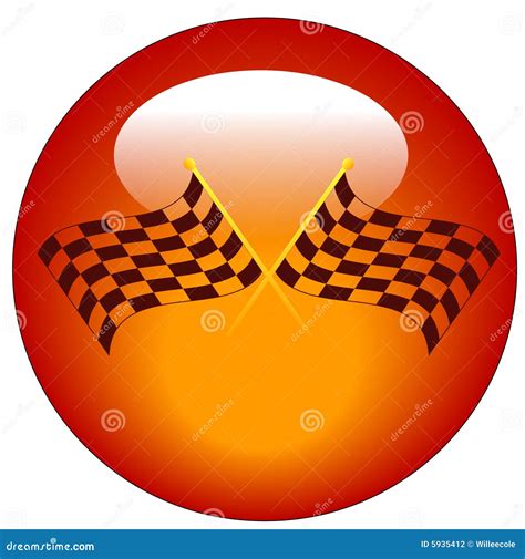 Checkered flag icon stock vector. Illustration of vector - 5935412