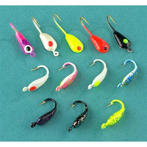 12 - Pk. KE Lures Size 8 Panfish Ice Fishing Lures - 40724, Ice Fishing Gear at Sportsman's Guide