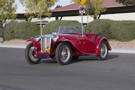 1948, Mg, Tc, Sport, Roadster, Red, Classic, Old, Retro, Vintage ...