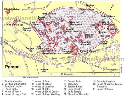 Mapa de Pompeya - Atracciones Turísticas Ancient Pompeii, Pompeii And ...