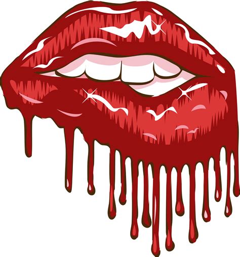 Dripping Lips Png Graphic Clipart Design 19806285 Png | Images and ...