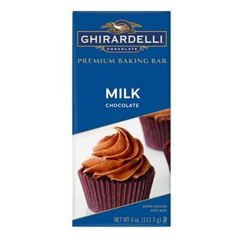 Ghirardelli Premium Baking Bar Milk Chocolate - 4oz - Walmart.com - Walmart.com