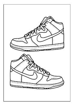 Printable Jordan Shoes Coloring Pages: Unleash Creativity for Kids