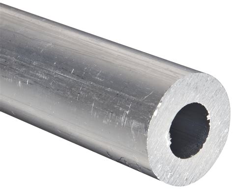 Aluminum 6061-T6 Extruded Round Tubing, ASTM B210, 1-3/4 OD, 1.25" ID, 0.25" Wall, 48" Length ...