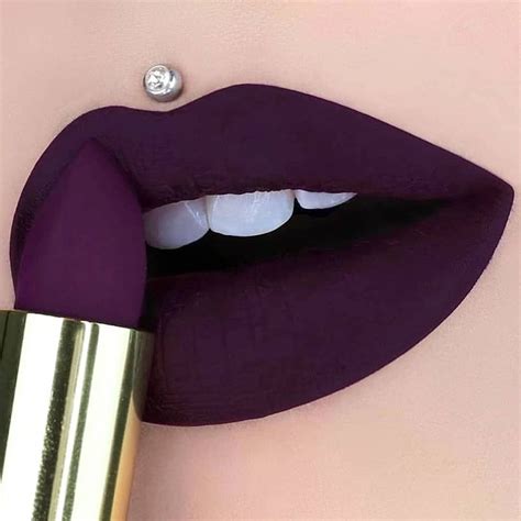 13 Shades of lipstick for summer - Gazzed | Dark purple lipstick, Purple lipstick, Lip colors