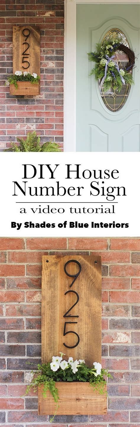 20+ Diy House Number Plaque Ideas – The Urban Decor