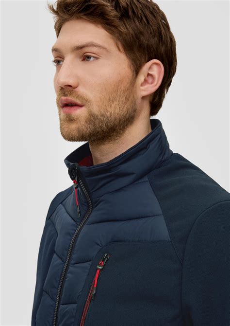 Softshell jacket with contrasting details - navy | s.Oliver