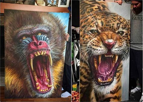 Realistic Drawings Of Animals In Color