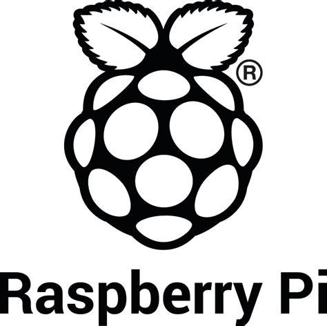 Download Rpi Logo Black Stacked Reg Screen - Raspberry Pi Logo Black ...