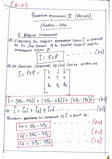 (PDF) Quantum mechanics 2 lecture notes