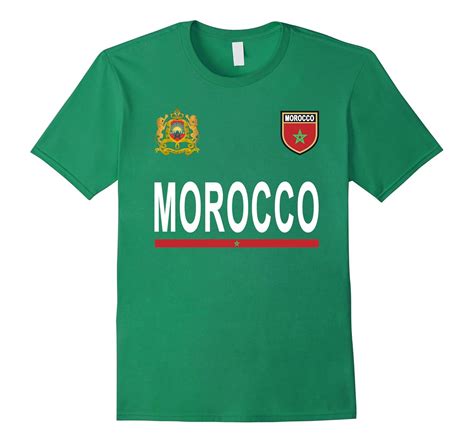 Morocco Soccer T-Shirt – Moroccan Football Jersey 2017-4LVS – 4loveshirt