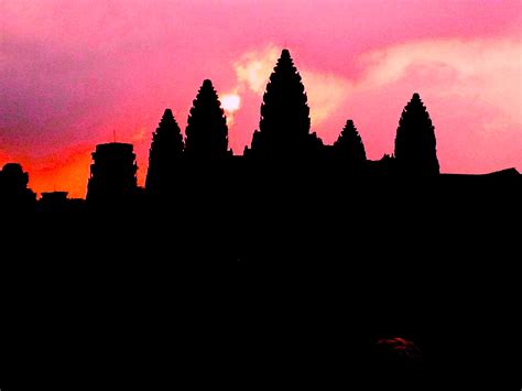 Angkor Wat Silhouette at GetDrawings | Free download