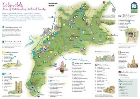 Cotswold Area Of Outstanding Natural Beauty Map - Ardisj Michelle