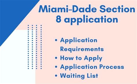 Miami Dade Section 8 Application Online Process (Requirements)