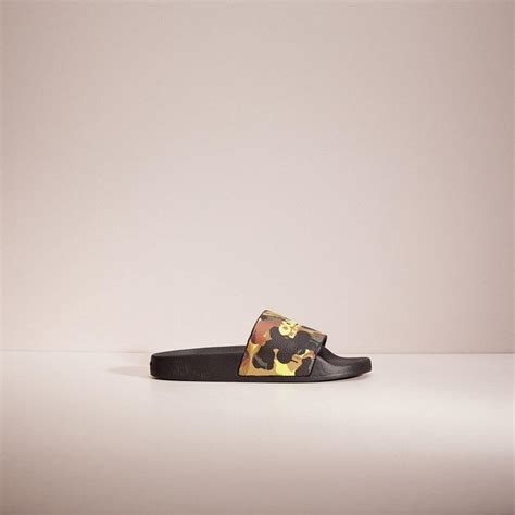 COACH Restored Slide With Camo Print in Pink for Men | Lyst