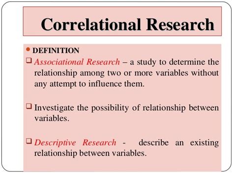 What Is The Meaning Of Descriptive Correlational Method