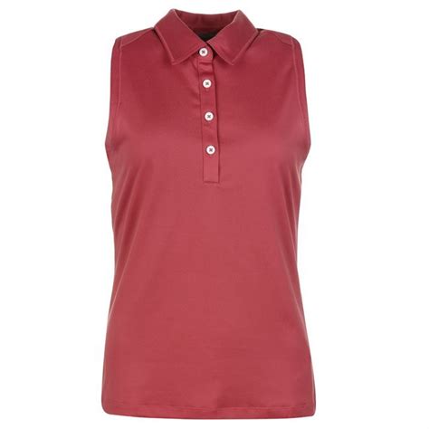 Ashworth Womens Ladies Sleeveless Polo T Shirt Tee Top Golf Sports Clothing