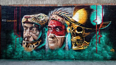 Clash of Cultures, street art Mexico : r/Graffiti