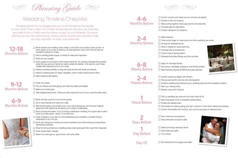 The Knot Wedding Checklist Printable - Printable Word Searches