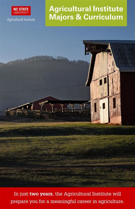 Agricultural Institute Majors & Curriculum, 2020-21 by NC State College of Agriculture and Life ...