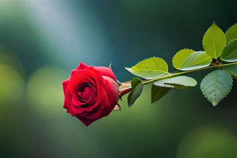 Premium Photo | A red rose is the symbol of love.