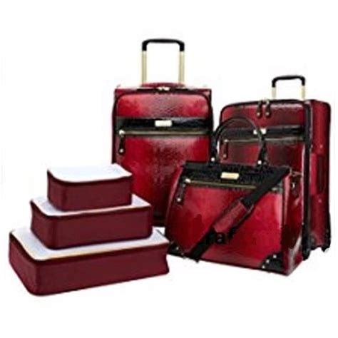 Samantha Brown - 6 Piece Ombre Luggage Set - 28 Upright, 21 Upright, Dowel Bag,Plus Extras ...