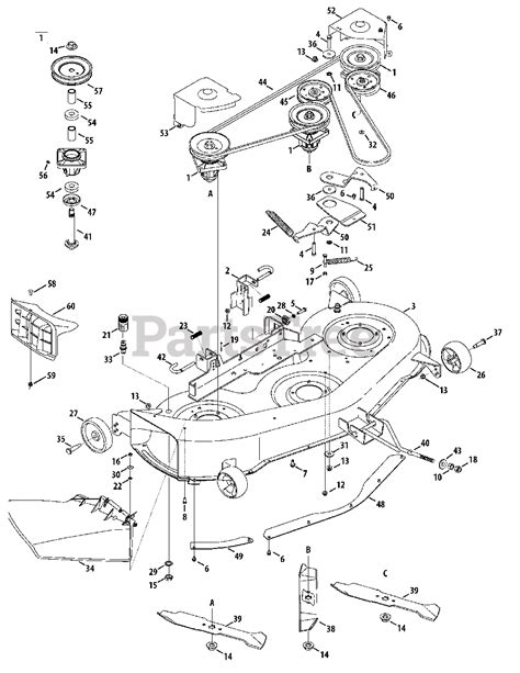 Cub Cadet 46 Inch Mower Deck Belt Diagram - Belt Poster