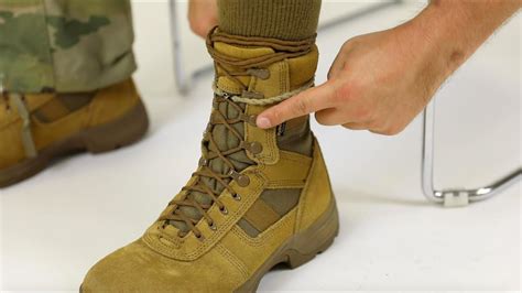 How to Blouse Military Boots - YouTube